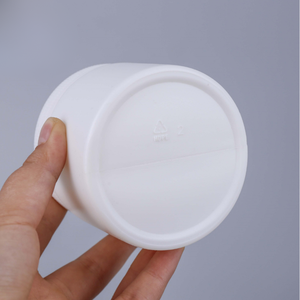 กระปุกเครื่องสำอางพลาสติก HDPE ขนาด250มล. สำหรับการดูแลผิวหน้าขวดปากกว้างพร้อมผิวสีขาว - Product Image 3