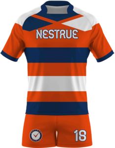 Top Tendance En Gros Uniformes De Rugby Respirants Personnalisés De Haute Qualité avec Short Équipe 100% Polyester - Product Image 2