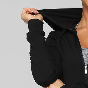 Zipper Drawstring Hooded Casual Streetwear <b>Zip</b> <b>up</b> <b>Hoodie</b> For Women 2025 / High Quality Custom Printing Fleece Loose Style <b>Hoodie</b> - Product Image 3