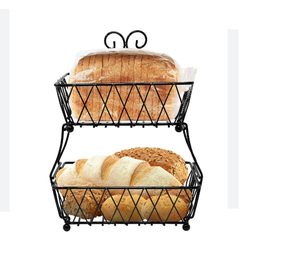 Fantastic Design Usage Metal Iron Wire Round Storage <b>Bread</b> <b>Basket</b> for Restaurant Kitchen Accessories Gift <b>Basket</b> - Product Image 2