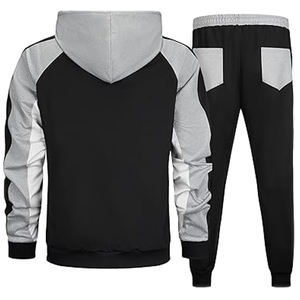 ชุดวอร์มแบบสวมหัวมีฮู้ดสำหรับผู้ชายชุดวอร์มสองชิ้น - Product Image 6