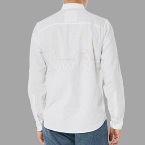 เสื้อเชิ้ตลำลองผ้าฝ้าย/โพลีเอสเตอร์ทนทานรุ่นใหม่ล่าสุดสำหรับฤดูใบไม้ผลิ เนื้อผ้าแคนวาสระบายอากาศได้ดี คุณภาพสูง ดีไซน์ปรับแต่งได้ - Product Image 3