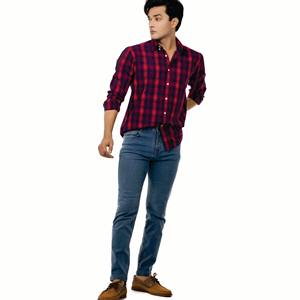 OEM personalizado al por mayor de alta calidad de los hombres de manga larga de franela camisa informal de tela transpirable - Product Image 1