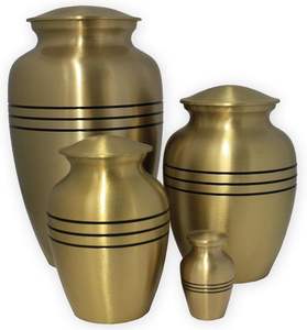 <b>Keepsake</b> Small Urns <b>for</b> Urns Dignity Gold Extra Small Metal Cremation - Blue Urns <b>for</b> <b>Ashes</b> Adult Male & Female - Product Image 4