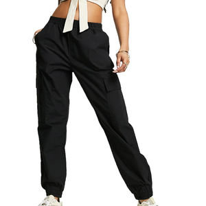 Pantalones de chándal Cargo informales personalizados para mujer, pantalones y pantalones Cargo holgados de cintura alta con múltiples bolsillos - Product Image 2