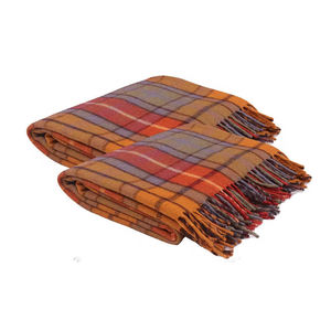 Manta de tartán antiguo Buchanan de alta calidad del fabricante indio - Product Image 6