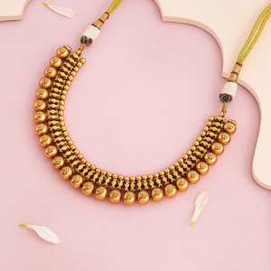 Collier vintage en alliage avec perles - Bijoux de mariage tendance - Product Image 2