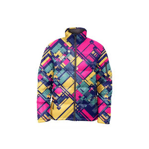 Teamwear Men Puffer Jacket Uniform Custom Logo Quilted Windproof <b>Coat</b> for Winter Staff, Crew Members or School Sportswear Set - Product Image 1