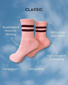 Calcetines Antideslizantes de Algodón Suave, Ajuste Cómodo, Detalle de Lazo Bonito, Transpirables, Cómodos para Uso Diario, Yoga, Pilates, Estilo Moderno y Minimalista - Product Image 2