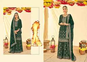 Hermosa Georgette Bordado Trabajo Estilo pakistaní Top Salwar Bodas exclusivas Compromisos Festivales Fiestas Tarifas al por mayor - Product Image 6