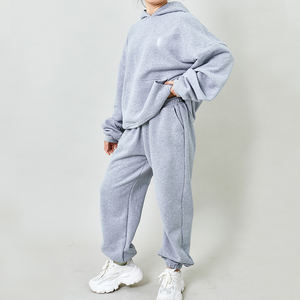 Custom <b>Women</b> Pullover Hoodies <b>Sweatpants</b> High Quality Sportswear Heavyweight Sweatshirt Tracksuits Loose Loungewear - Product Image 3