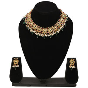 Conjunto de joyería de latón Vintage antiguo tradicional Chapado Antiguo cadena de eslabones nueva moda collares de moda para aniversario ortodoxo - Product Image 1