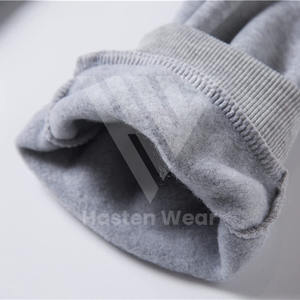 Streetwear pour hommes fiables à capuche cordon de serrage taille doublure polaire respirant coupe-vent évacuation de la sueur solide survêtement sportif - Product Image 3