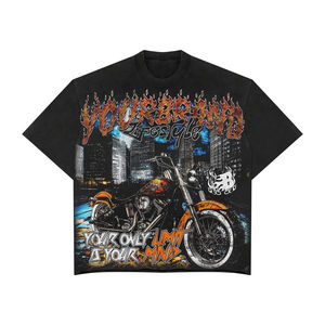 Camiseta de Manga Corta con Cuello Redondo, Talla Grande para Hombre, 100% Algodón Satinado de 220 g/m², para Impresión DTG/DTF - Product Image 1