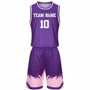 Ropa de equipo de baloncesto sublimada Nombre personalizado y opción de color Uniforme de baloncesto Conjunto de logotipo personalizado para Torneo Nacional - Product Image 1