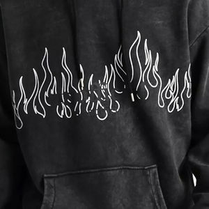 Sudaderas con Capucha de Invierno con Lavado Ácido Personalizadas, Ropa Urbana de Alta Demanda, Sudaderas Extra Grandes de Felpa 100% Algodón Lavado, Sudaderas Vintage - Product Image 6