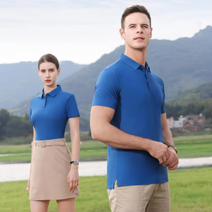 Polos de uniforme de trabajo personalizados al por mayor con logotipo de impresión poliéster pulóver Polo camiseta para hombres - Product Image 1