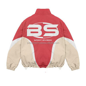 Ensembles de survêtements pour hommes personnalisés de grande taille veste coupe-vent en nylon deux pièces survêtement coupe-vent ensemble coupe-vent de haute qualité - Product Image 5