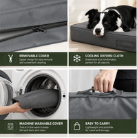 Colchón Rectangular Personalizado para Mascotas, de Tela Oxford, Desmontable, Plano, para Todas las Estaciones, Lavable, Antideslizante, Duradero, para Perros Grandes, Interior y Exterior