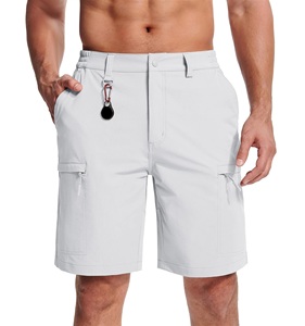 Pantalones cortos de secado rápido transpirables elásticos multibolsillos informales Diseño sólido con anillo en D Pantalones cortos de diseño de anillo en D ecológicos para exteriores - Product Image 2