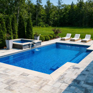 Villa de Piscina Prefabricada Rectangular de Fibra de Vidrio de Primera Calidad, Piscina de Jardín de Fibra de Vidrio de Lujo, Contenedor Grande - Product Image 2