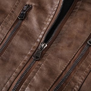 Veste de course personnalisée pour hommes Nouveau design Veste en cuir de moto imprimée Grande taille Veste en cuir de moto de motard de rue - Product Image 6