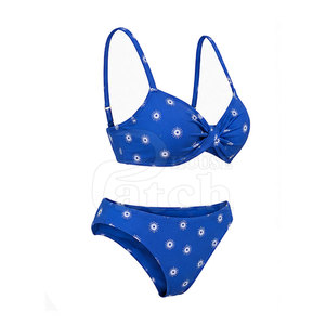 Fashionable Women <b>Bikini</b> Set Two Piece Swimwear <b>High</b> Leg Bottom Custom Design Comfortable Fabric Resort Beach Vacation Clothing - Product Image 2