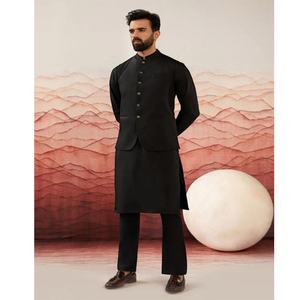2023 hiver nouveauté haute qualité coton Shalwar Kameez robe pour hommes indien pakistanais concepteur Salwar Kameez - Product Image 5
