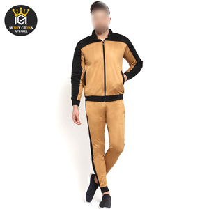 Avec Capuche OEM Services Léger Meilleure Vente Fitness Jogging Fermeture Éclair Style Personnalisé Couleur Moutarde Hommes Survêtement - Product Image 1