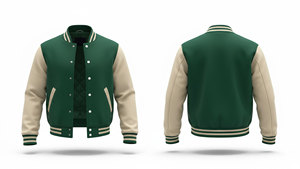 Blouson aviateur à col montant unisexe tendance avec logo personnalisé veste universitaire hip hop avec lettres, broderie et épissage de combinaison de baseball - Product Image 6