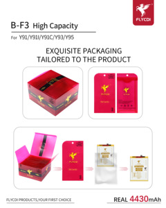 Flycdi ODM สำหรับ <span class=keywords><strong>VIVO</strong></span> <span class=keywords><strong>B</strong></span>-<span class=keywords><strong>F3</strong></span>แบตเตอรี่โทรศัพท์มือถือชาร์จได้4430มิลลิแอมป์ต่อชั่วโมงแบตเตอรี่ลิเธียมไอออนสำหรับ <span class=keywords><strong>VIVO</strong></span> Y91 - Product Image 4