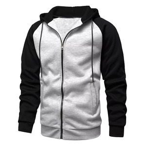 Trendy Street Style Zipper-Up Oversized 100% Cotton Pullover Hoodie Bordado personalizado Impresión Logo Venta al por mayor Moda - Product Image 5