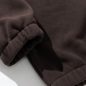 Streetwear athlétique décontracté pour hommes, sweat-shirt en molleton à demi-fermeture éclair, pull chaud à manches longues avec logo personnalisé, sweat à capuche au design solide, vente en gros - Product Image 4