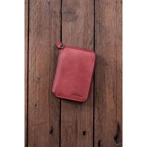 Porto-Cartera de cuero genuino con compartimento para monedas con cremallera Borgoña elegante para mujer, 10 compartimentos para tarjetas - Product Image 3