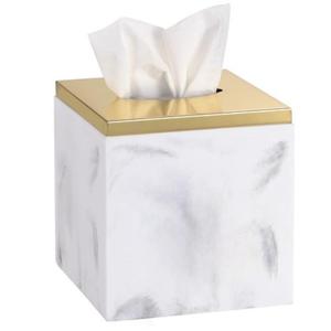 Caja de pañuelos de resina de diseño intrincado con elementos vintage Decoración DE OFICINA DE MESA toque exclusivo - Product Image 6