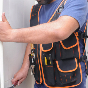 Chaleco táctico de seguridad reflectante para ejercicio al aire libre de alta visibilidad, chaleco de tráfico de bolsillo multifuncional, chaleco de seguridad con logotipo - Product Image 3