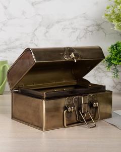 Antique Metal <b>Small</b> Trunk <b>Box</b> in Best Price For Home Decoration in High Quality - Product Image 2