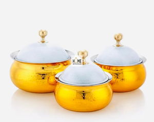 Casseroles doubles écologiques en aluminium émaillé faites à la main, couleur personnalisée, style unique et moderne, hôtels de luxe du Golfe arabe - Product Image 2