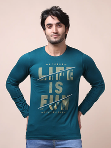 Camiseta de cuello redondo de manga larga con estampado Bottlegreen de la mejor calidad, cómoda y de moda, ropa informal de algodón 100%, versátil - Product Image 2