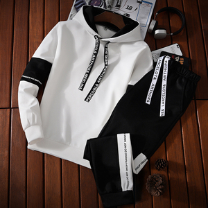 Ensembles de survêtements polaire unis à séchage rapide pour hommes, 2 pièces, style jogging, pour l'hiver 2026, vente en gros Bluk - Product Image 3