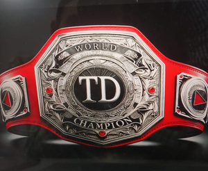 Ceinture de championnat poids lourd de qualité supérieure fabriquée sur mesure avec un bracelet en cuir véritable durable de 6mm d'épaisseur - Product Image 1