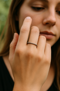 แหวนเงินลายจุด925เครื่องประดับขายส่งโรงงานในประเทศไทย - Product Image 2