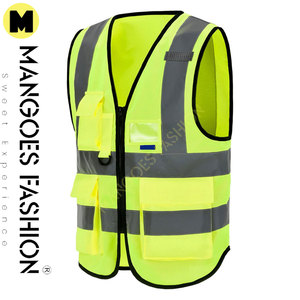 ملابس السلامة العمل سترة عاكسة متعددة جيوب ملابس العمل سلامة عالية الجودة بالجملة تنفس شبكة سترة رجالي ملابس خارجية - Product Image 4