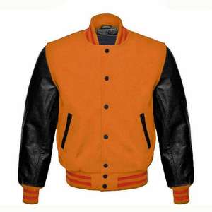 Chenille Blank Femmes Hommes Vestes Baseball Varsity Vestes Unisexe Custom Made Laine Cuir Letterman Vestes - Product Image 2