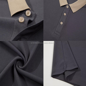 เสื้อถักสำหรับผู้ชายผ้าคอตตอน/โพลีเอสเตอร์โพลีเอสเตอร์พิมพ์ลายปักโลโก้ OEM - Product Image 3