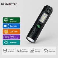 Super lumineux, zoomable, IP65, USB-C, COB+LED, 5 modes, queue magnétique