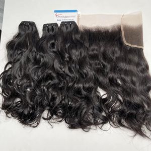 Producto caliente Trama ondulada natural Cabello Remy Cabello humano vietnamita crudo Sin caída Sin enredos - Product Image 2