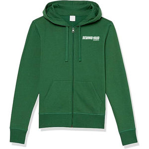 Sweat à capuche zippé vierge personnalisé de plus de taille Sweat à capuche zippé personnalisé Sweats à capuche pour femmes Polaire lourde Épaisse Mode Coton mélangé à impression bouffante - Product Image 1