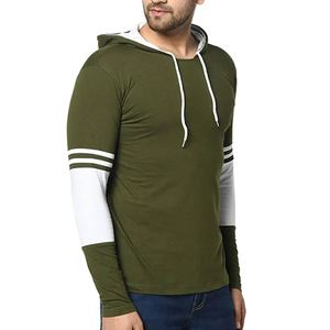 Sweat à capuche slim fit pour homme en tissu français de haute qualité, avec logo personnalisé, design hivernal coloré, broderie, compression - Product Image 4
