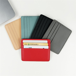 กระเป๋าสตางค์ธุรกิจหนัง PU แบบทำมือพร้อมช่องใส่เหรียญมีช่องใส่บัตรหลายช่องโลโก้ตามสั่งสี - Product Image 2